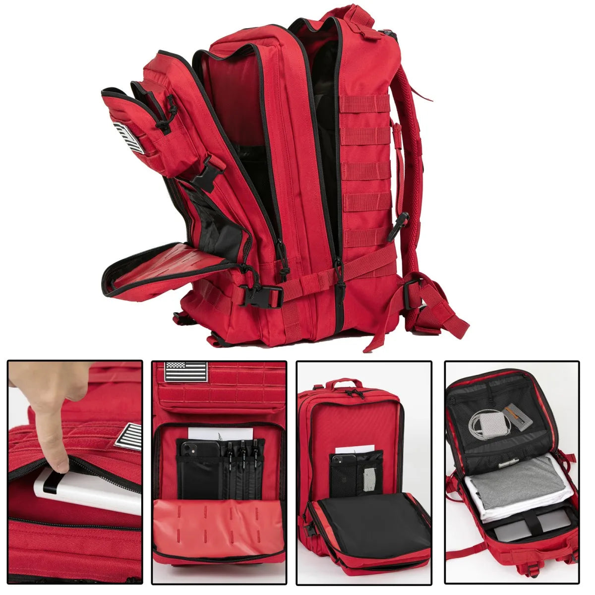 45L Tactical Fishing Backpack Large 3 Day Outdoor Rucksack Hiking