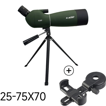 Svbony SV28 Spotting Scope 50/60/70/80mm Powerful Zoom With Tripod Waterproof,Camping equipment, Target Shooting,Bird Watching