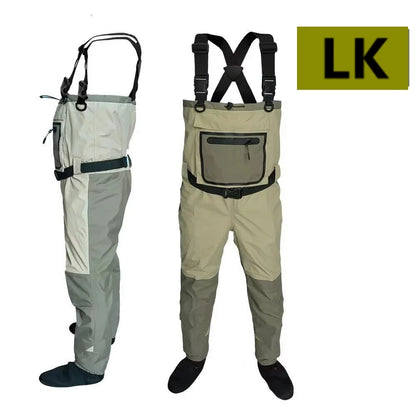 fly fishing tackle waders neoprene foot for men raft hunting Quick-dry Waterproof and breathable