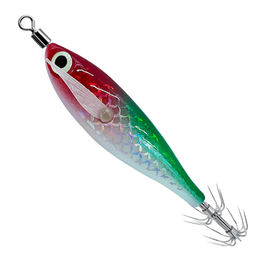 Luminous Squid Hook Squid Fishing Lure with 3D Eyes