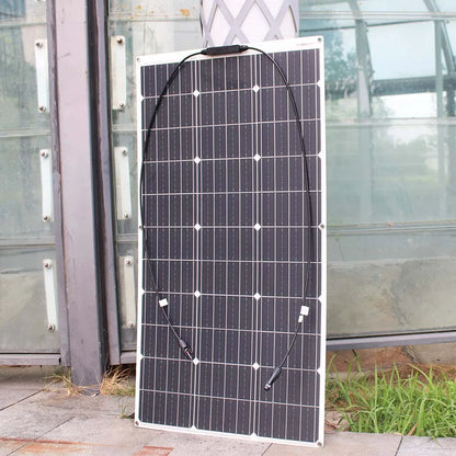 12V Flexible Solar Panel 600W 100W 200W 300W 400W 500W Bendable Waterproof Monocrystalline