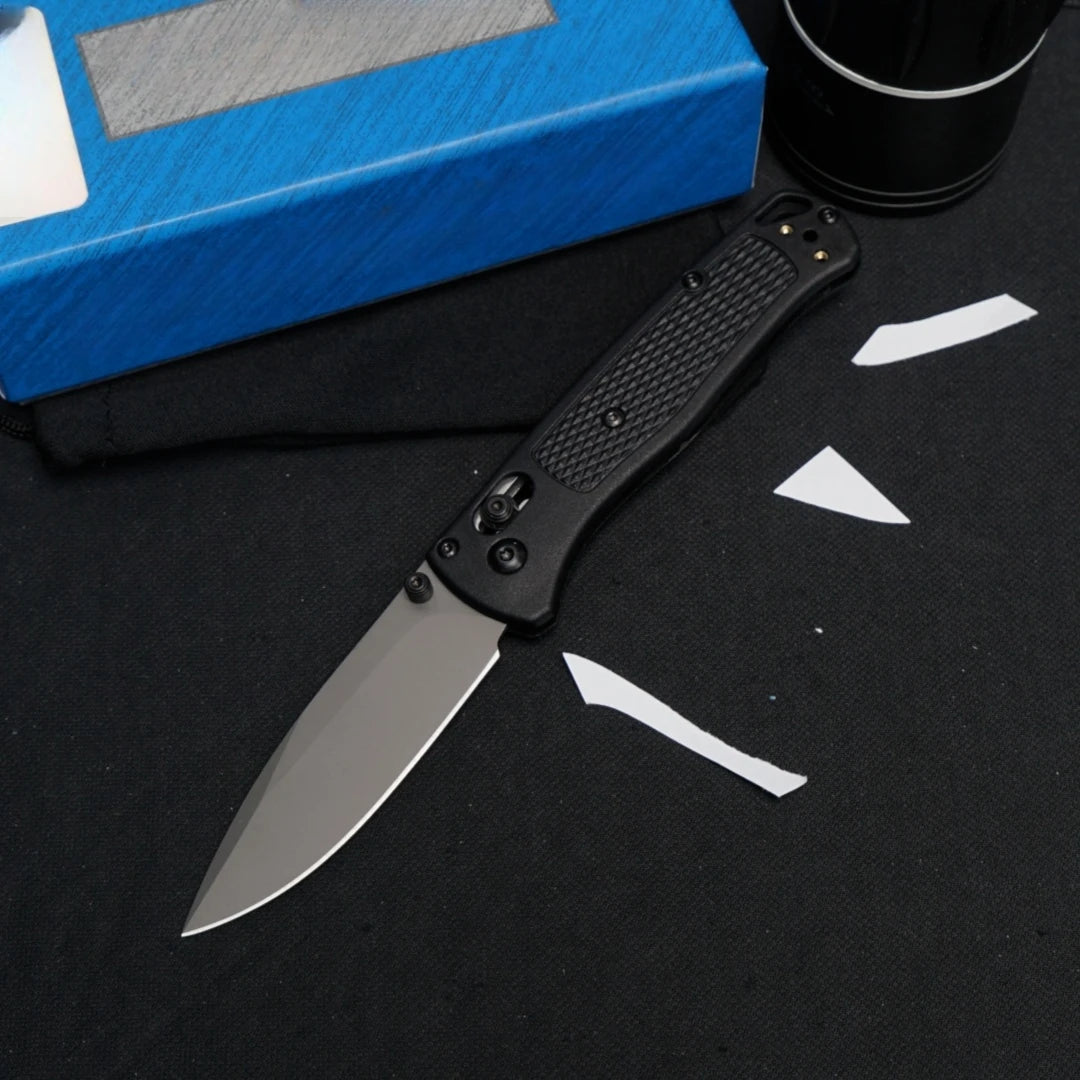 535 Outdoor Folding Knife (Military Green Grey Blade), Fiberglass Handle, Fishing, Hiking,