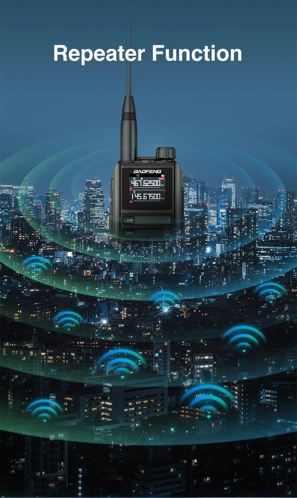 Upgrade Baofeng UV16M V2 Walkie Talkie 15W High Capacity AM FM 2-Way Radio Full Band LCD 999CH Frequency Copy NOAA Noise Reduce