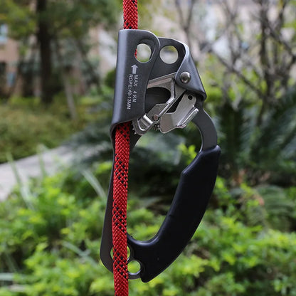 Outdoor Rock Climbing Hand Ascender SRT Ascend Device Mountaineer Handle Ascender Left Hand Right Hand Climbing Rope Tools