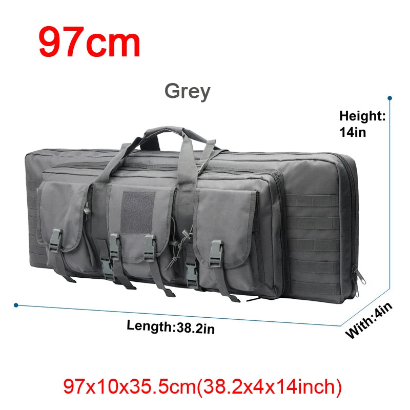 LQARMY 32 38 42 48 inch Double Rifle Case  Airsoft Gun Case