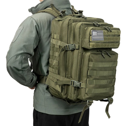 45L Tactical Backpack Large Capacity Outdoor Rucksack