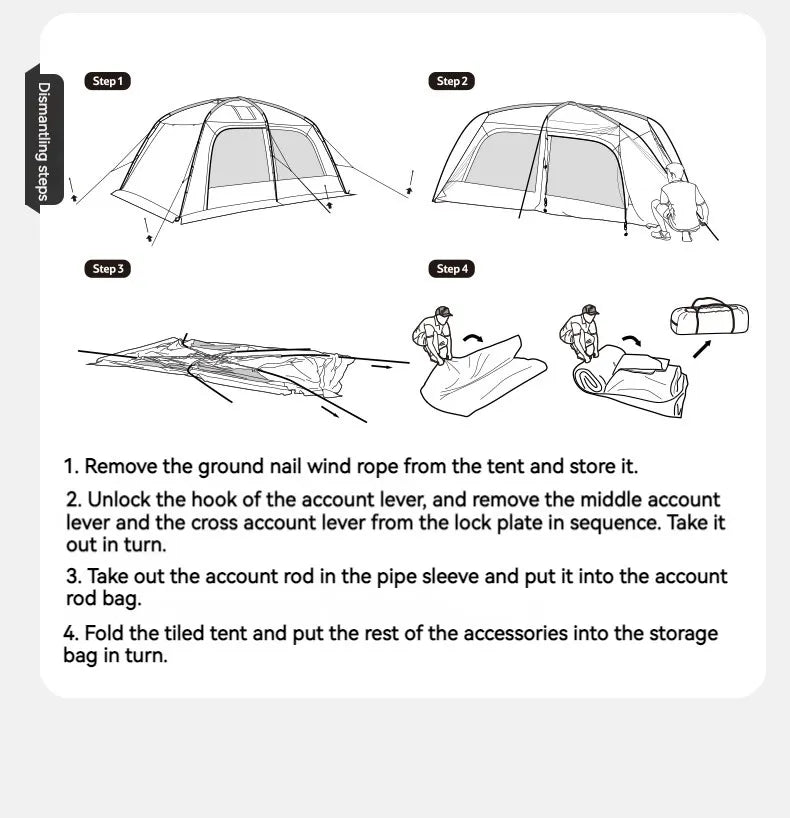 Naturehike Dunes 10.9 Camping Tent 6 People 4 Seasons Dome Extended Canopy Outdoor Waterproof Large  Tent With Chimney Hole