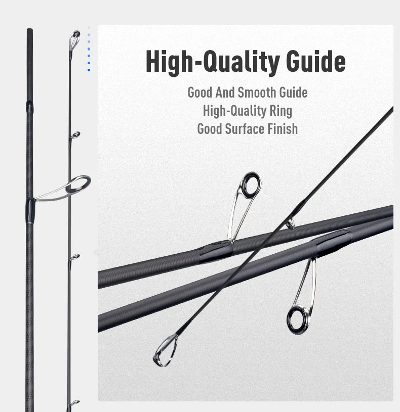 BLUE INSHORE Fishing Rods Inshore Breakwater Bass Rod S782L S862ML S902ML Saltwater Light Fast 2 Section Spinning Rods