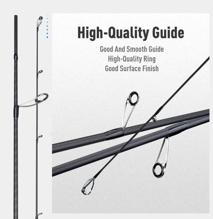 BLUE INSHORE Fishing Rods Inshore Breakwater Bass Rod S782L S862ML S902ML Saltwater Light Fast 2 Section Spinning Rods