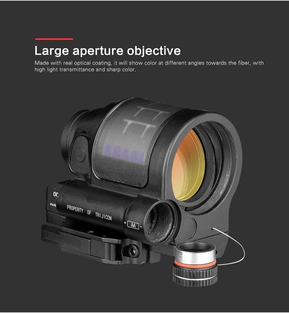 Hunting Reflex Sight Solar Power System Hunting 1X38 Red Dot Sight Scope with QD Mount