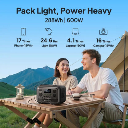 【Renew】BLUETTI Elite 30 V2 Portable Power Station 288Wh 600W Peak Large Capacity Solar Generator