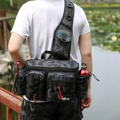 Fishing Waist Pack Sling Bag Water-Resistant  Lightweight