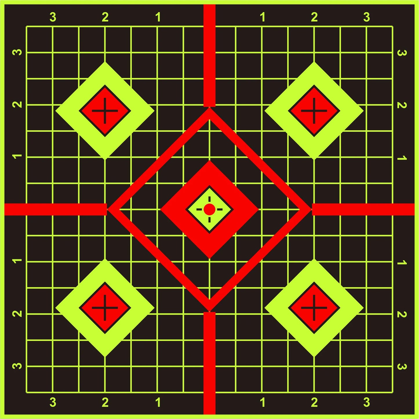 JOAXOR Splatter Adhesive Targets Stickers With Yellow Effect Square 12x12 Inch