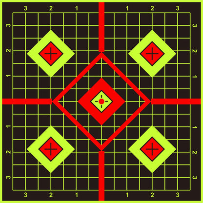 JOAXOR Splatter Adhesive Targets Stickers With Yellow Effect Square 12x12 Inch