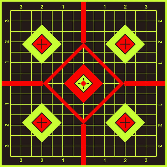 JOAXOR Splatter Adhesive Targets Stickers With Yellow Effect Square 12x12 Inch