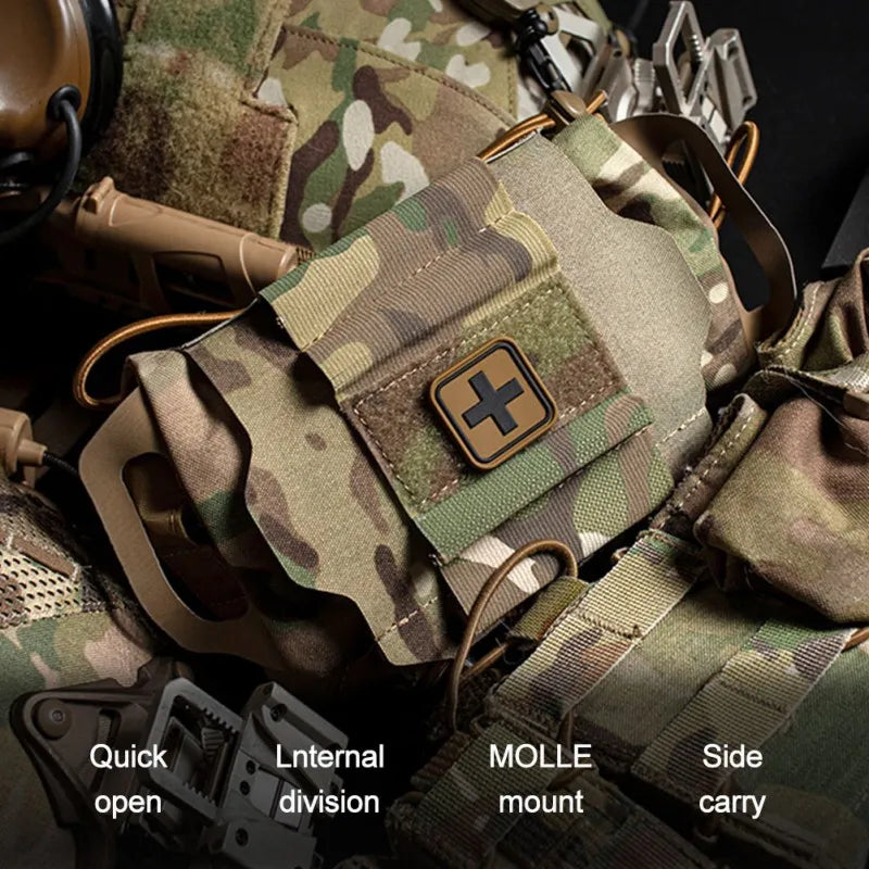 OPHIDIAN Tac  IFAK Medical Pouch MOLLE Rapid Deployment First-aid Kit Survival Outdoor Hunting Emergency Bag Camping Medical Kit