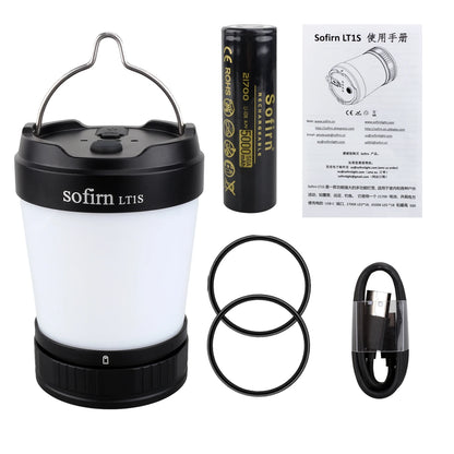 Sofirn LT1S Camping Light USB C 21700 Rechargeable  Lantern 2700K-6500K