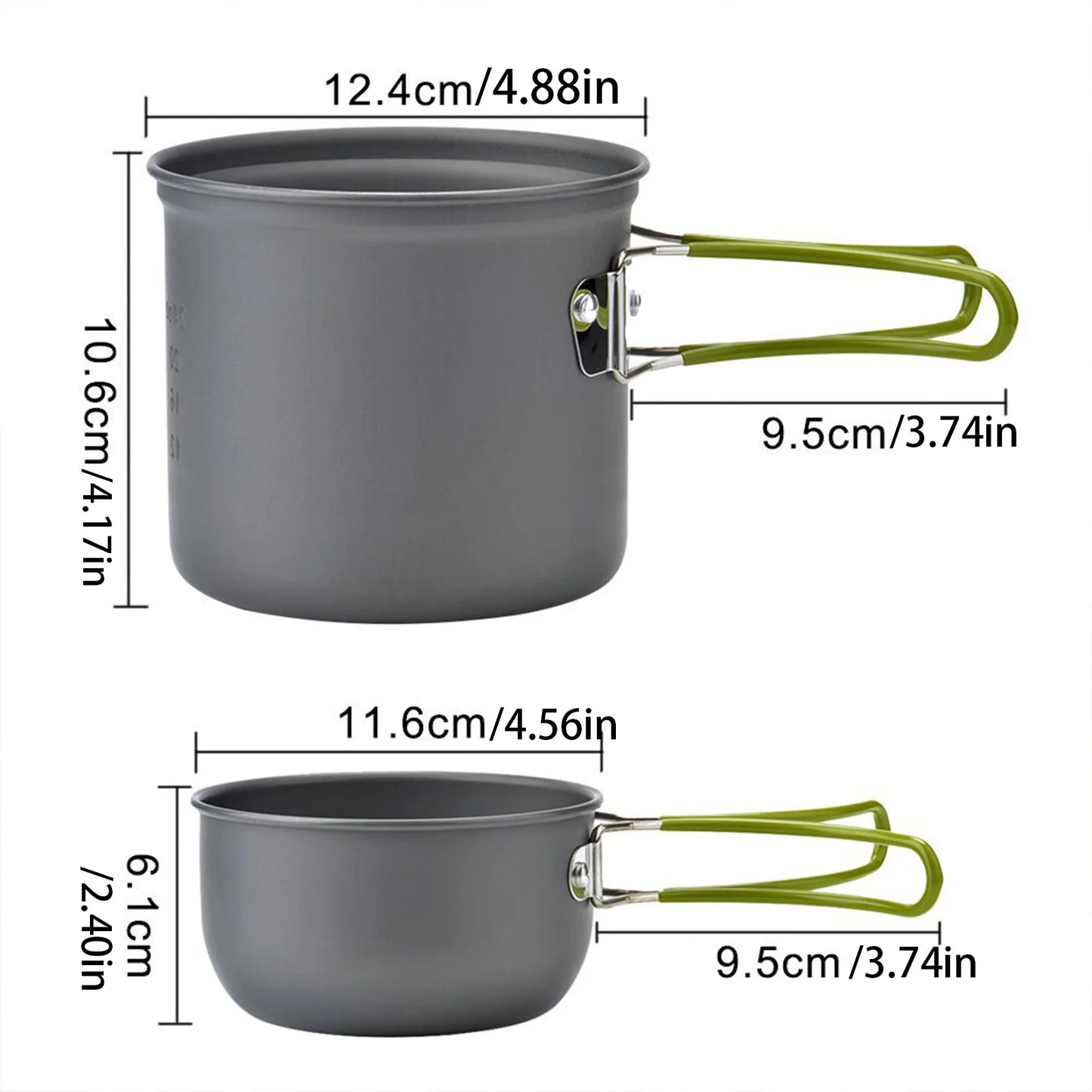 Outdoor Tableware Camp Cooking Set Portable Cook Gear Aluminum Alloy Cookware Sets