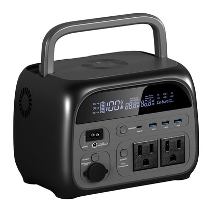 CTOLITY 200W 1800W Portable Power Station LiFePo4 Camping Solar Generator 110V 220V AC Energy Storage