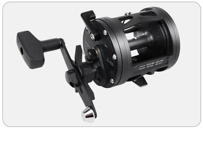 BILLINGS Trolling Drum Fishing Reels 33LB Max Drag 3.8:1 Gear Ratio High Toughness Body