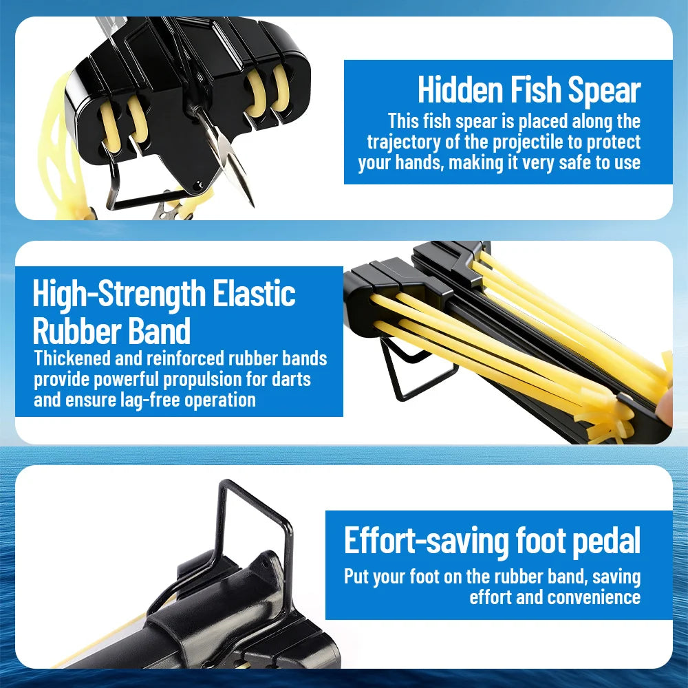 Fishing Slingshot Rod with Reel   Aluminum  Fishing Device
