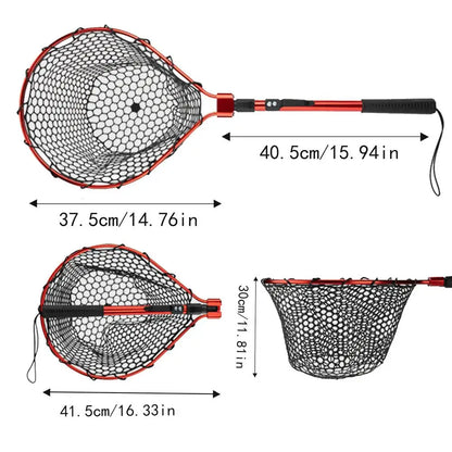 Telescoping Fishing  Net  Folding Fishing Net With Handle