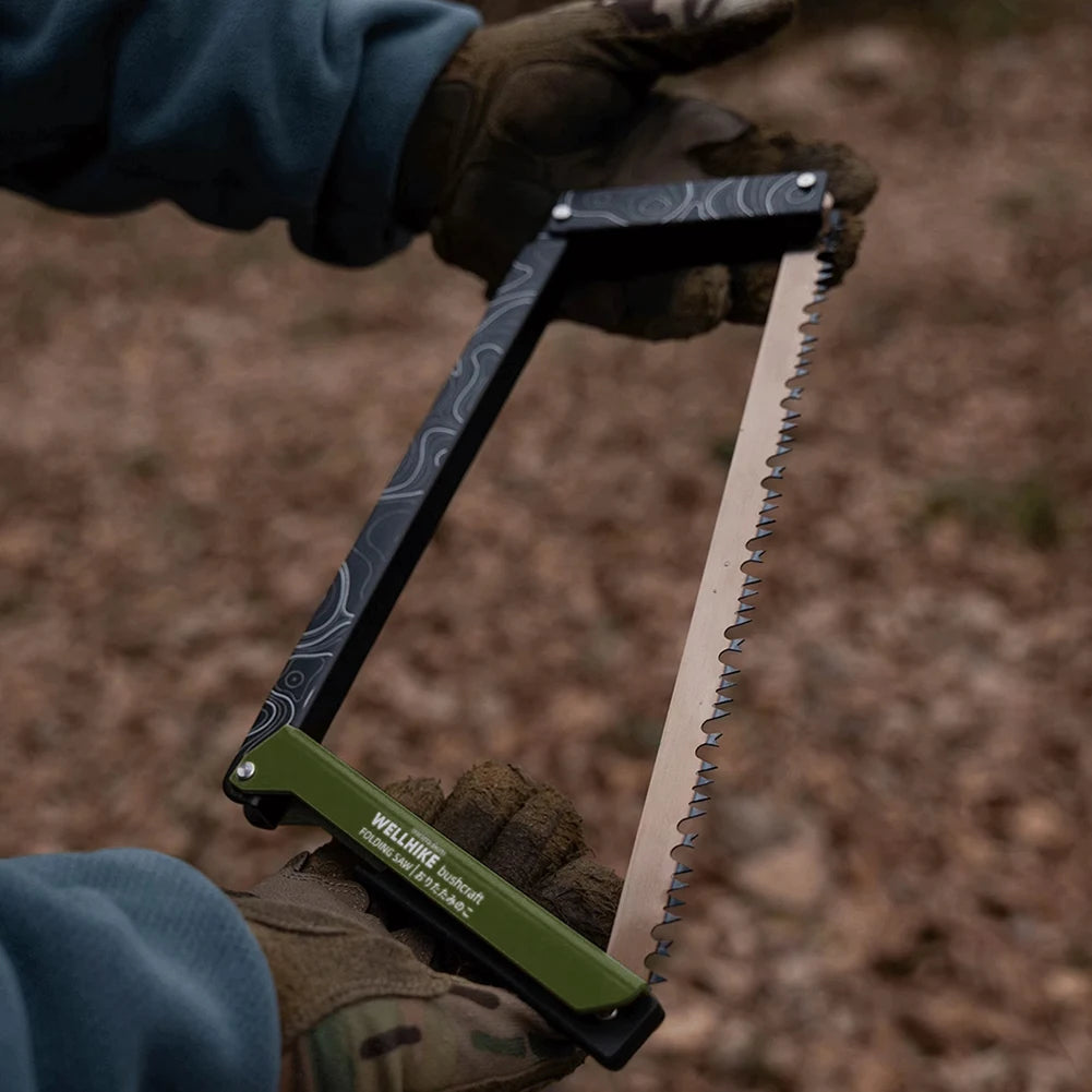 Folding Saw with Storage Bag Portable Wood Saw Aluminum Alloy Camping