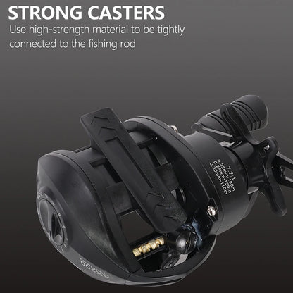 High Performance Baitcasting Reel 72 to 1 Gear Ratio 10kg Drag 18 Plus 1BB Ideal for Beginners Fishing Accessories