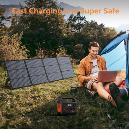 MHPOWOS Portable Solar Charger 40V 220W Foldable Solar Panel Kit