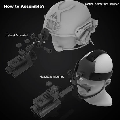 Megaorei NK006 Helmet Night Vision Monocular Long-Distance Infrared 5X Zoom 1080P