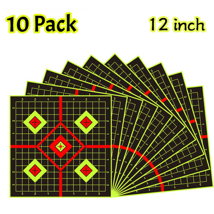 JOAXOR Splatter Adhesive Targets Stickers With Yellow Effect Square 12x12 Inch