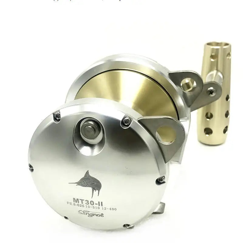 Big Boat Fishing Reels, Sea Saltwater Windlass, Slow Jigging Reel, Metal Coil, MT50 Max Drag 30 Kg Brake Casting Wrap Drums the