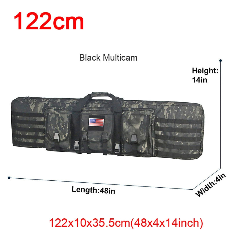 LQARMY 32 38 42 48 inch Double Rifle Case  Airsoft Gun Case