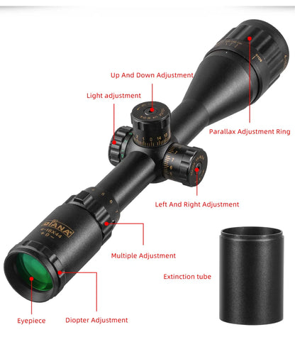 DIANA 4-16x44 Tactical Riflescope Optic Sight Green Red Illuminated