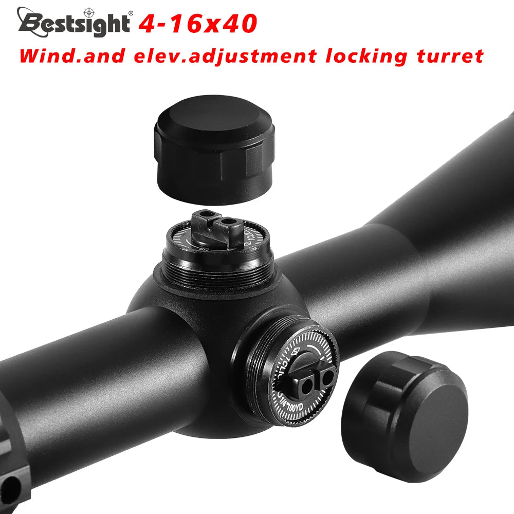 4-16X40 AOE Optics Hunting Riflescope Red&Green Dot Illuminated