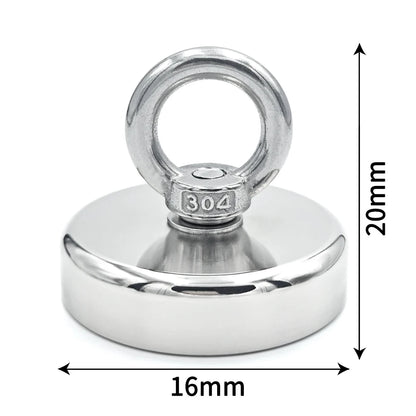 D16~D42mm Super Strong Neodymium Fishing Hook N52 Heavy Duty Rare Earth Neodymium
