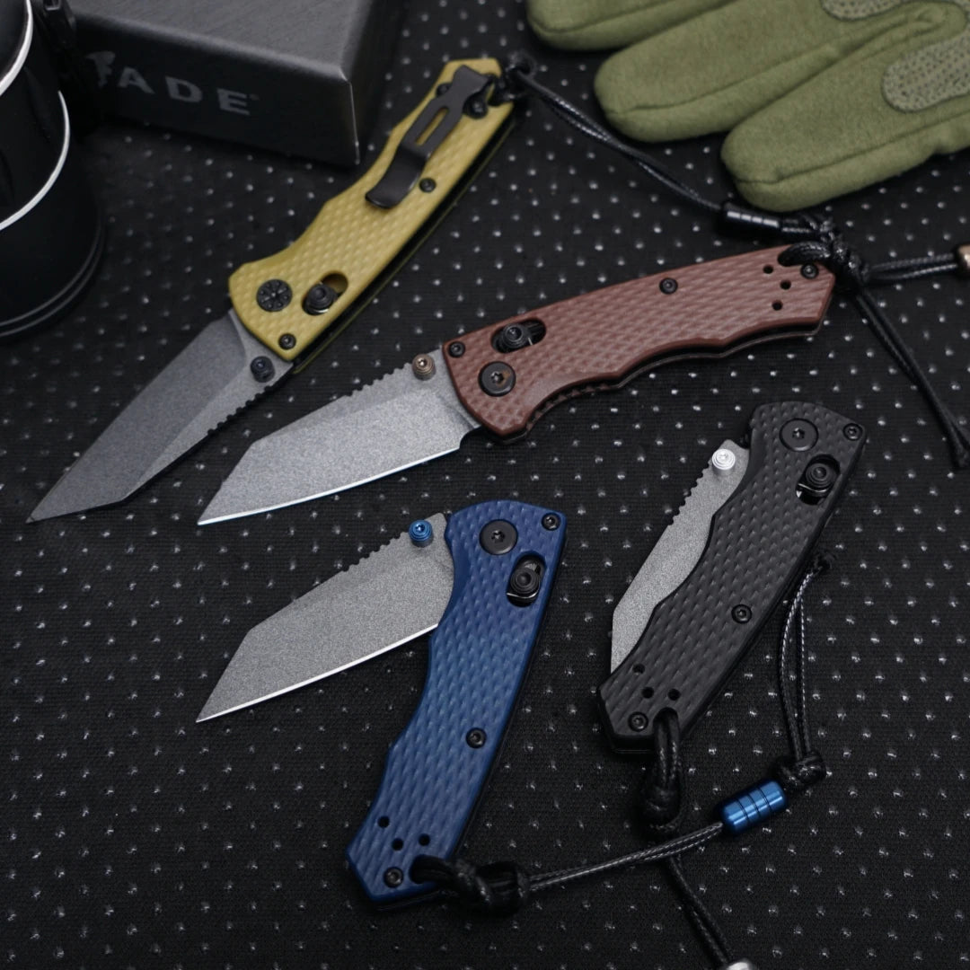 BM 290 model outdoor small knife, multifunctional folding knife, outdoor camping and fishing,