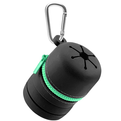 Fly Fishing Box Foldable Silicone Boxes With Zipper Portable Multifunctional Trash Can With Carabiner Clips Fishing Accessories