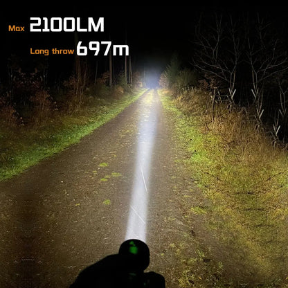 Sofirn IF22A 2100lm Flashlight 21700 Powerful Light SFT40 LED 680M Long Range USB C Rechargeable Charging