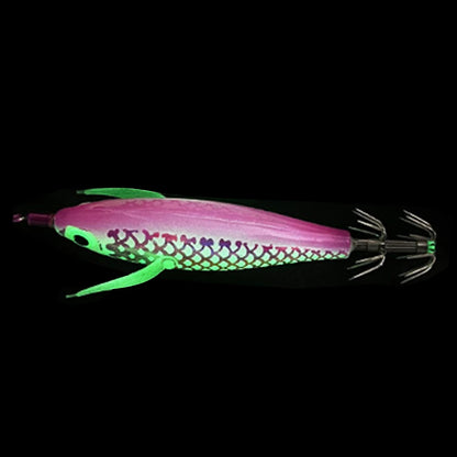 Luminous Squid Hook Squid Fishing Lure with 3D Eyes