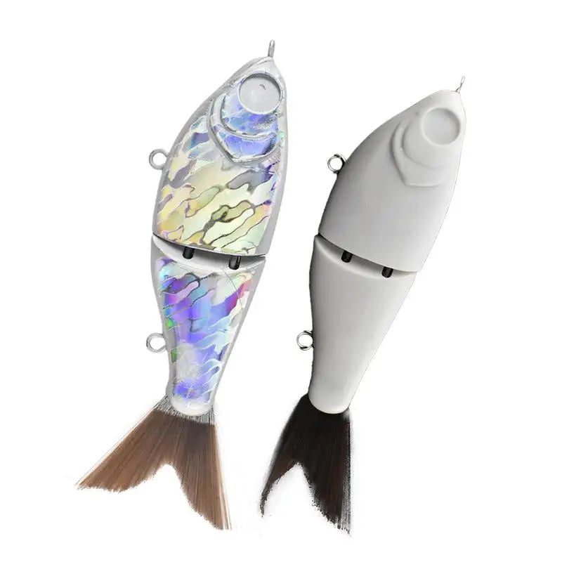12cm  Unpainted Glider Swimbait Blank Artificial Slow Sinking Swim Bait