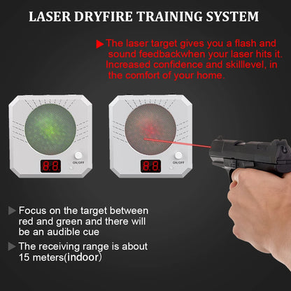 Infrared Induction Electronic Scoring Laser Target Color Sensitive Shooting Practice with Sound Effects