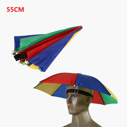 Outdoor Foldable Head Umbrella Hat