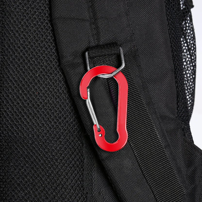 6/12Pcs Aluminum Alloy Carabiner Keychain Outdoor Camping Climbing Hiking Snap Clip Lock Buckle Hook