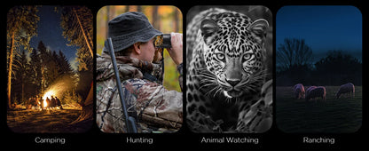 Night Vision Binoculars Goggles 8X Digital Zoom 1000ft HD 1080P with IR Illuminator & Video Recording 4K for Hunting/Camping
