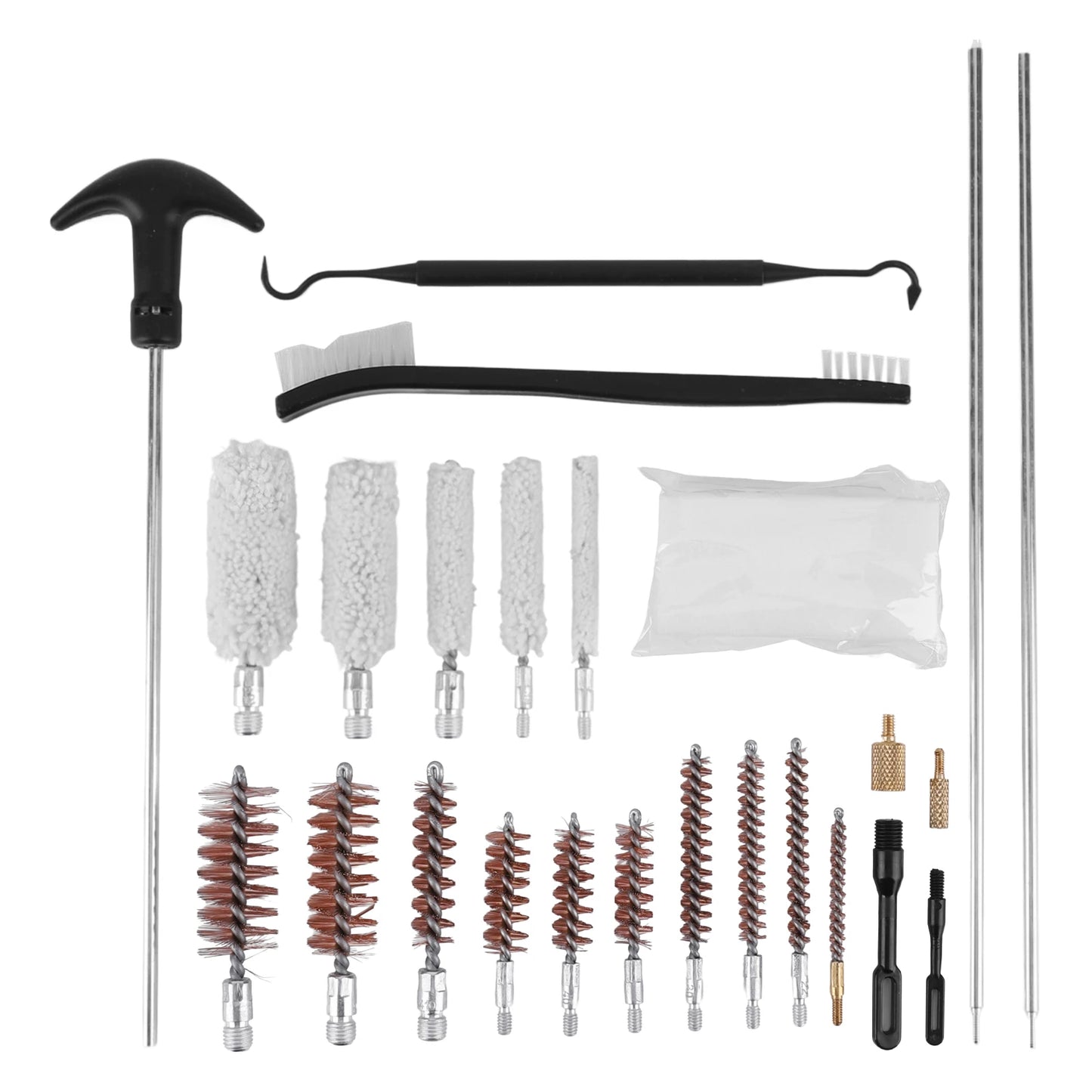 Gun Cleaning Kit Gun Cleaner Set Gun Brush Pipe Cleaning Tools Kit Barrel Brush Tool for Hunting and Gun Maintenance