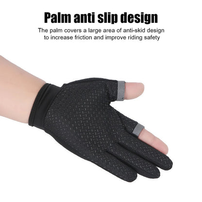 Winter Fishing Gloves 2 Cut Fingers Sport Cycling Mitten Men Women Breathable Anti-slip Antiskid Fishing Wear Outdoor Fishing
