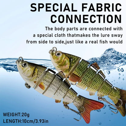 Jointed Hard Artificial Fishing Lures Bionic Crankbait Sinking Wobblers Sea Plastic Fishing Accessories