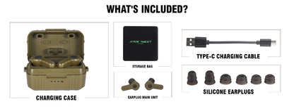 ARM NEXT tactical headset anti-noise earplugs noise-cancelling for shooting hearing protection NRR27dB Military gear hunting