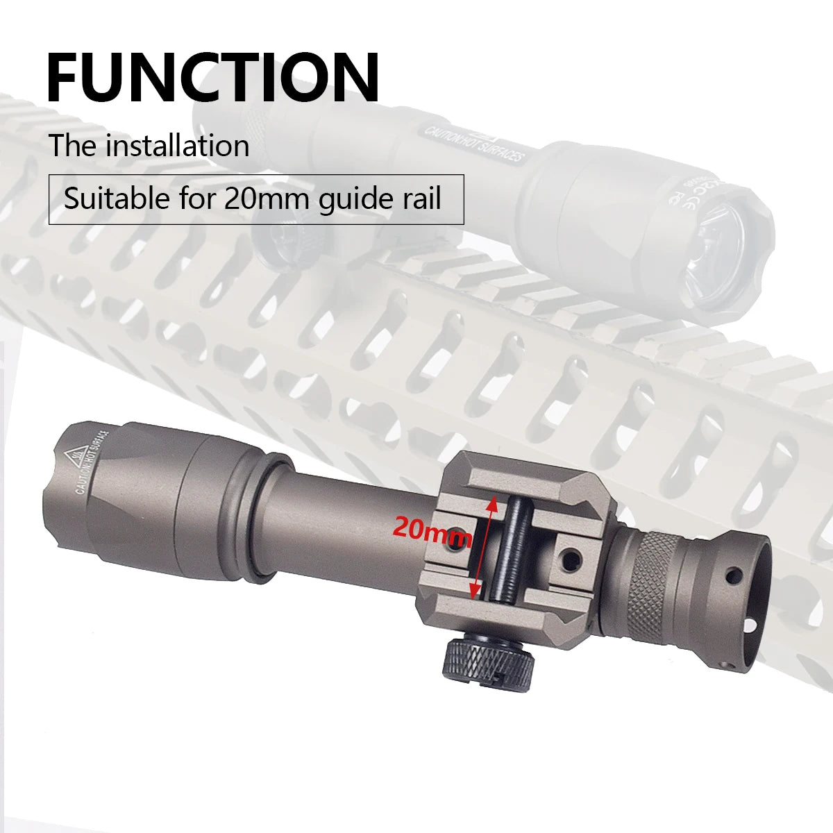 Surefire M600C M600 M300 X300 Ultra Tactical Scout Light Airsoft Rifle Weapons Flashlight Picatinny Mount Hunting for Olight